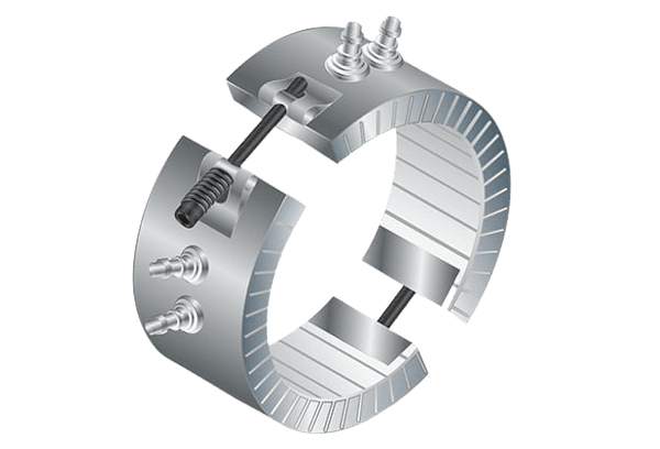 Ceramic band heater open ring
